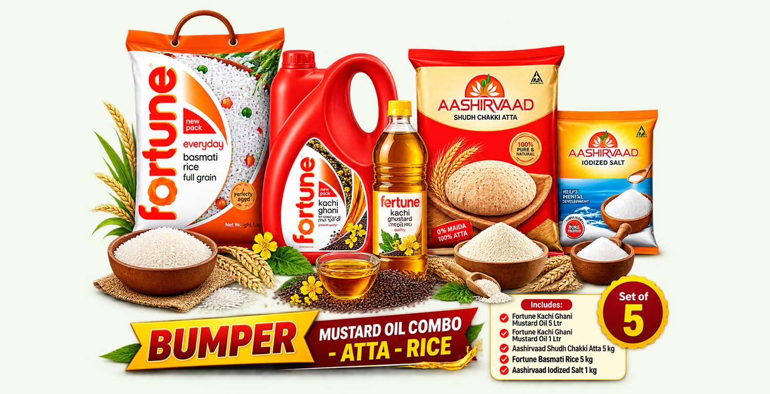 BUMPER MUSTARD OIL COMBO - ATTA