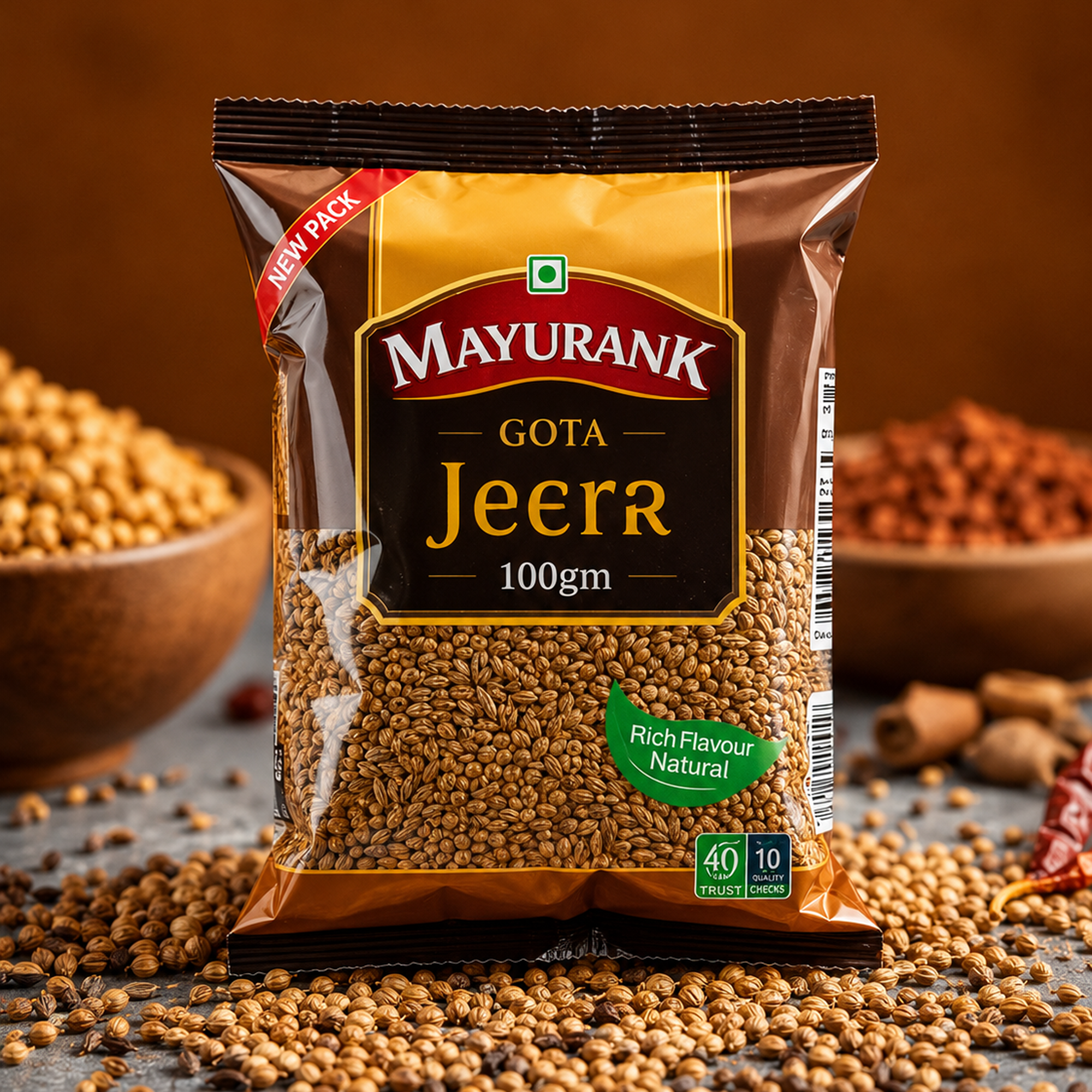 MAYURANK GOTA JEERA 100 GM+ PANCH PHORAN FREE