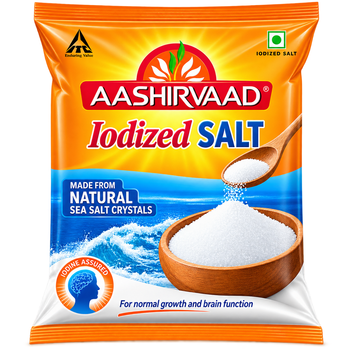 Aashirvaad Iodized Salt 1kg